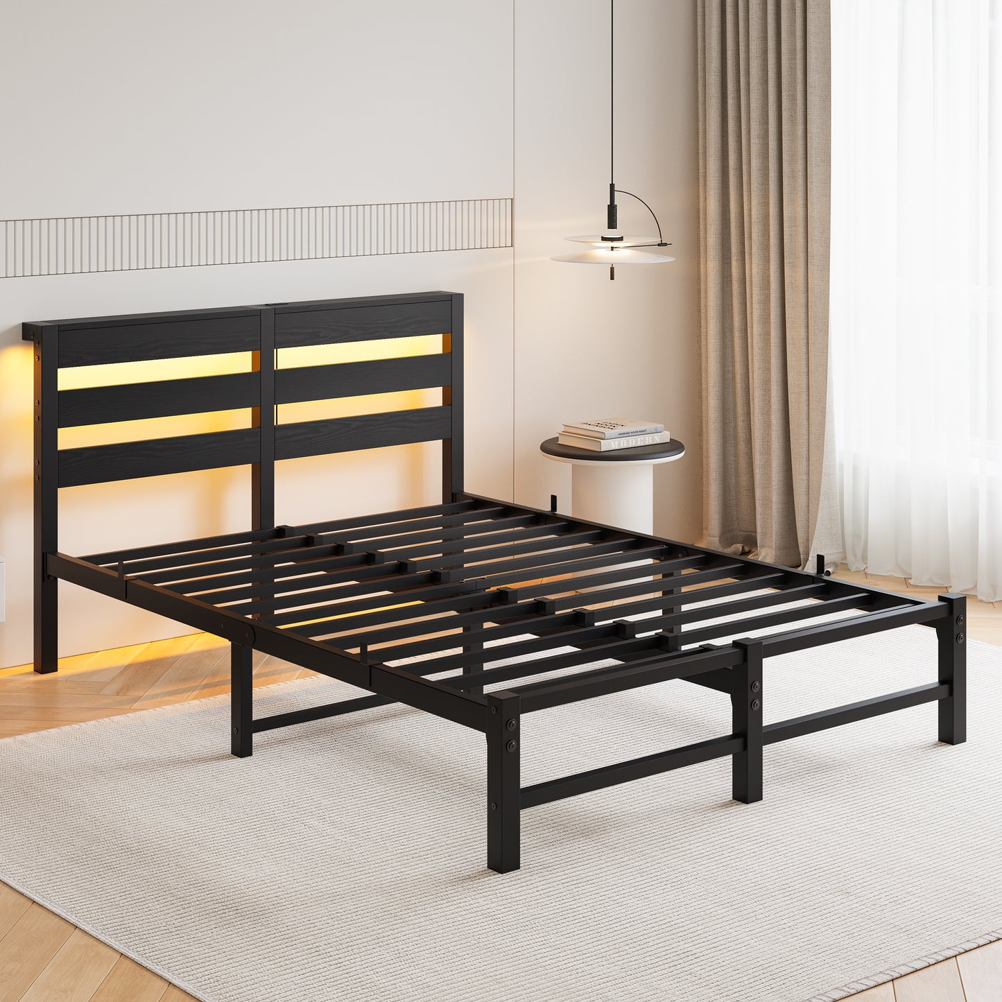 Amity Industrial Metal Storage Bed
