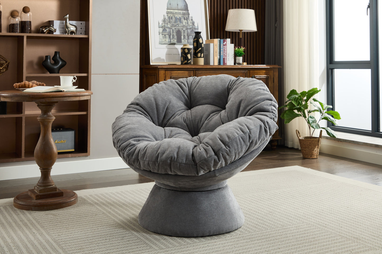 Oakridge Contemporary Velvet Swivel Accent Chair