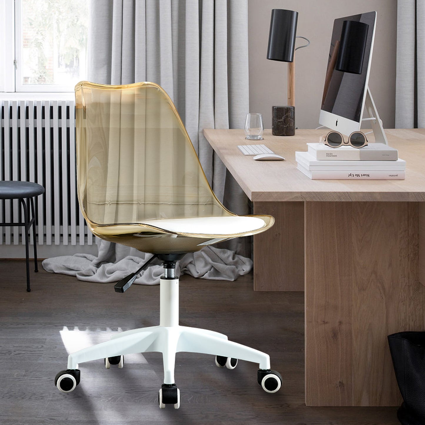Luz Modern Amber Swivel Chair
