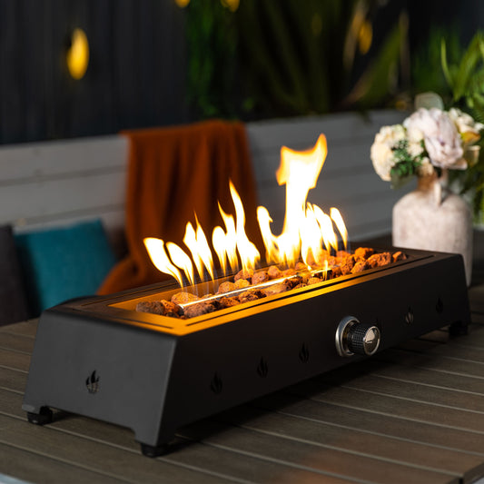 Mission Contemporary Square Fire Pit Table