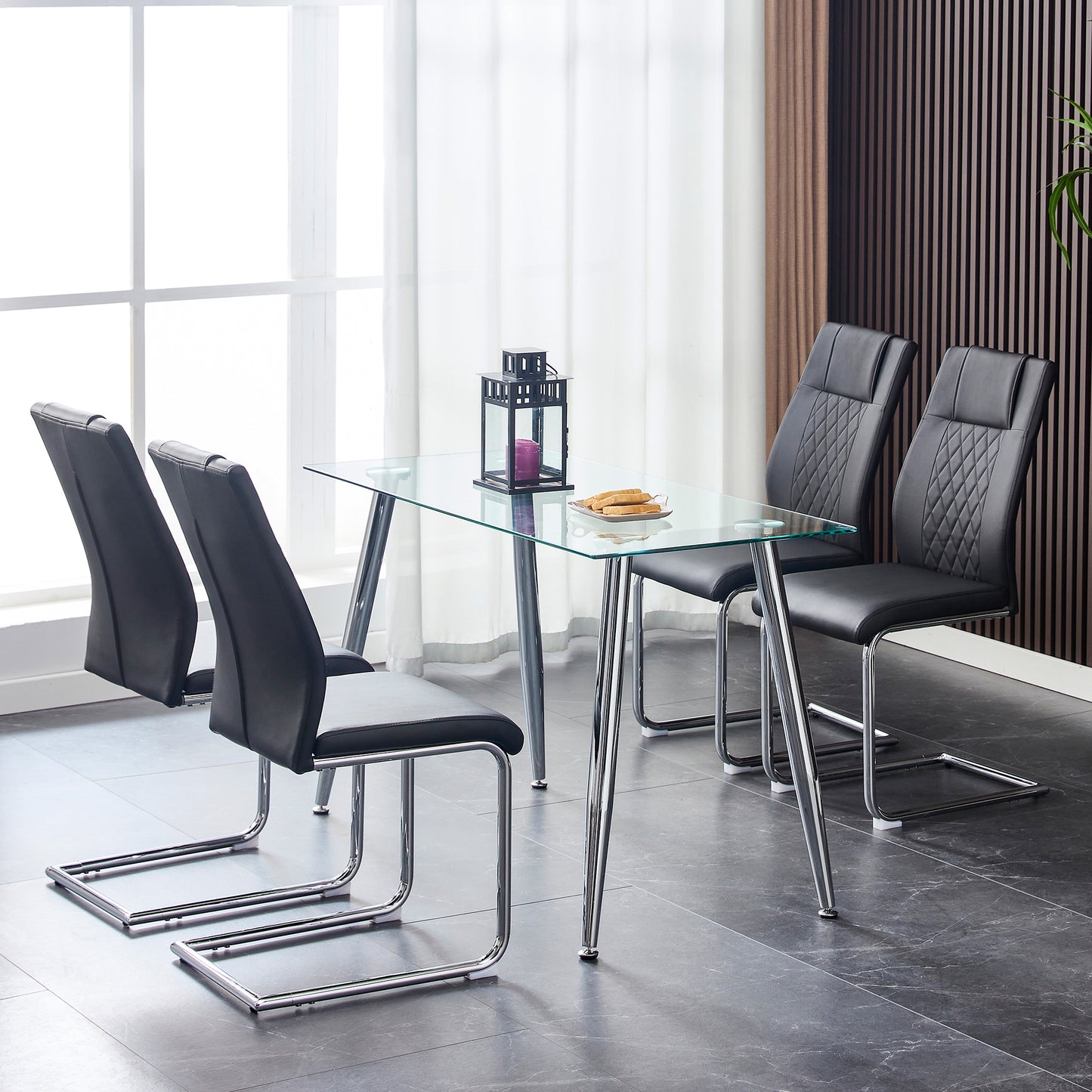 Eda Modern Faux Leather Chairs