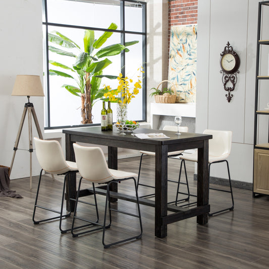 Silverleaf Modern Bronco Wood Counter Dining Set