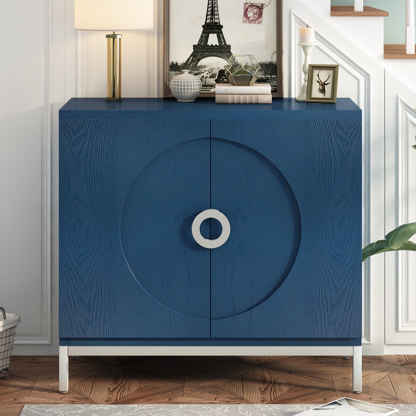Luz Contemporary Storage Accent Entryway Cabinet
