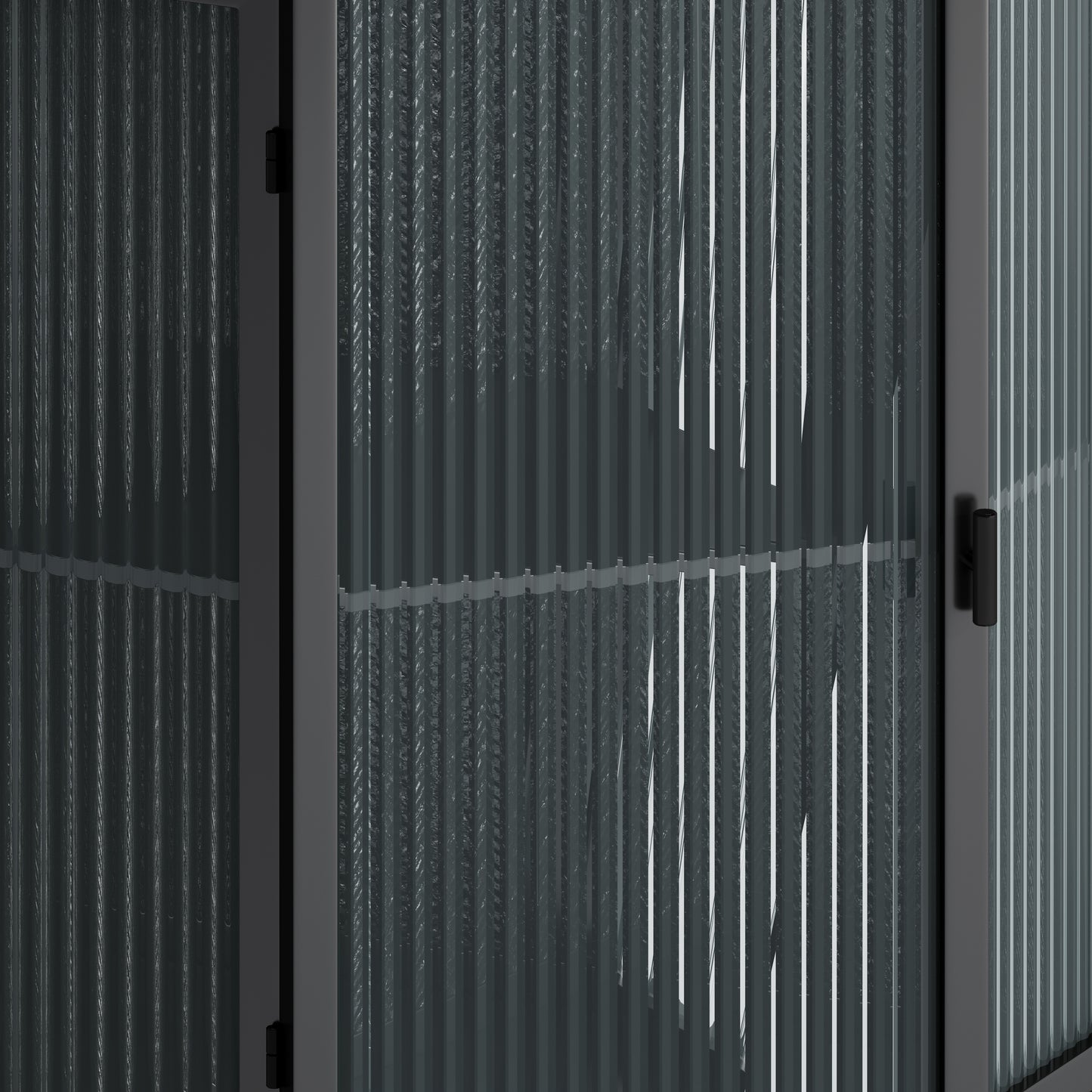 Kingsly Modern Tempered Glass Cabinet