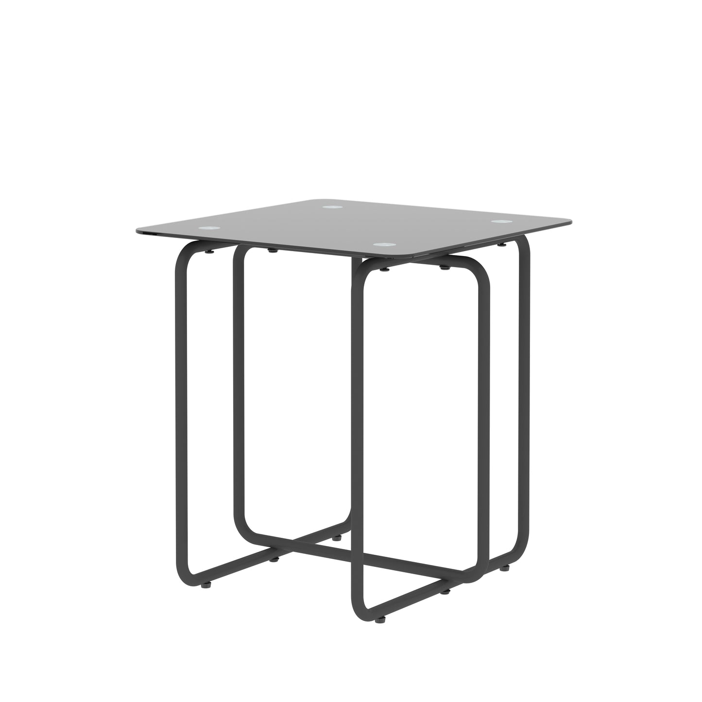 Fitch Modern Tempered Glass Coffee Table
