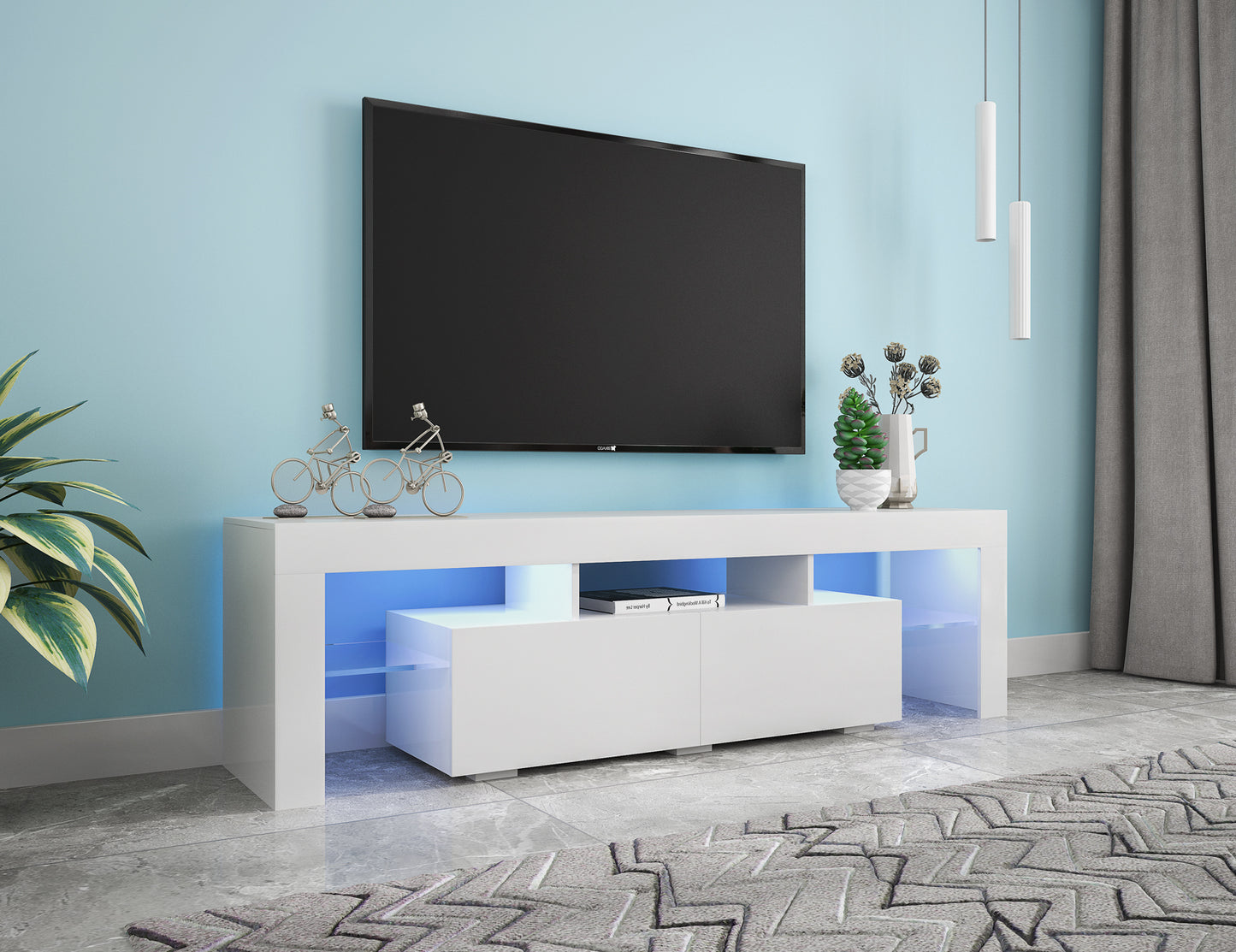 Napa Modern Velvet TV Stand