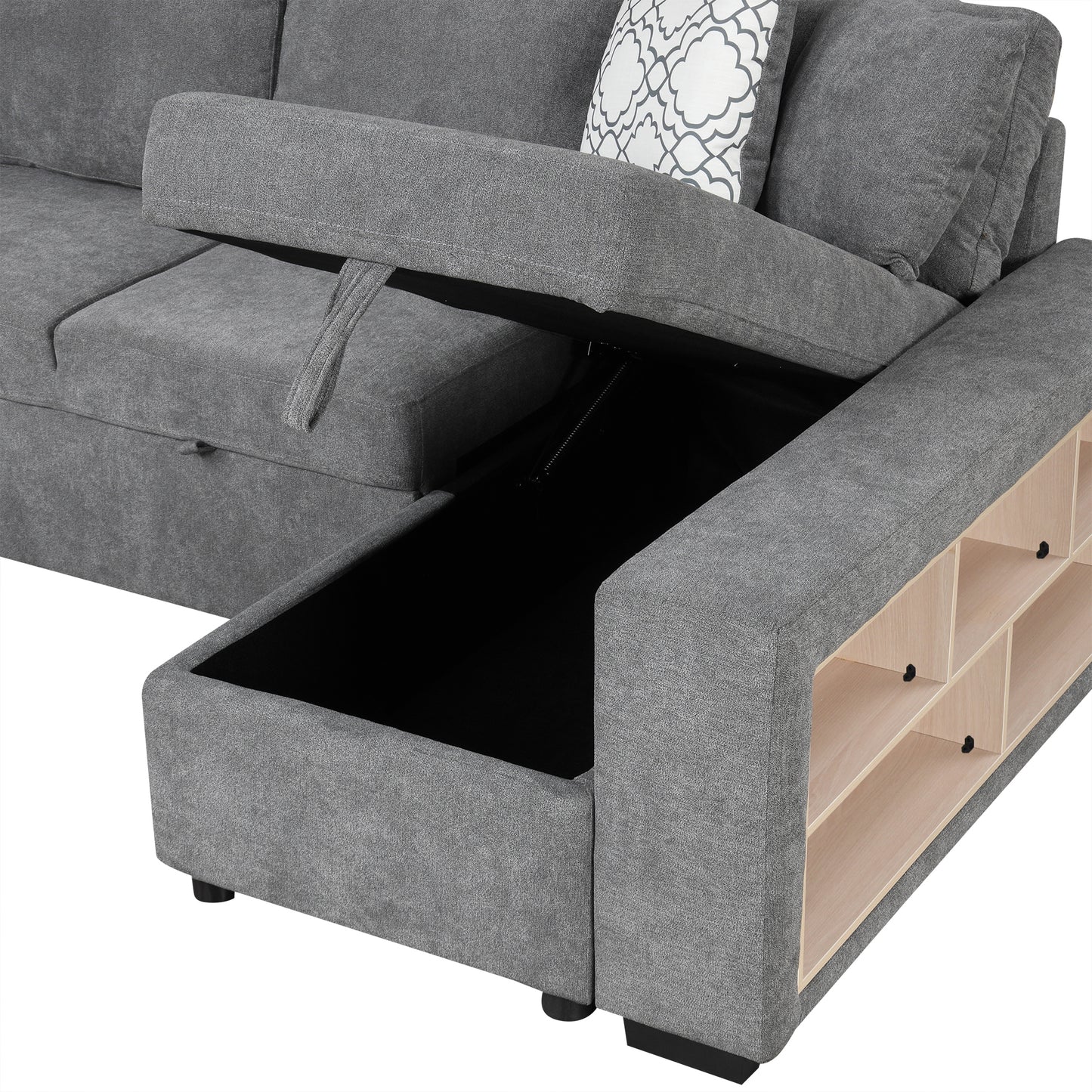 Lazzareschi Contemporary Pull-out Storage Sofa