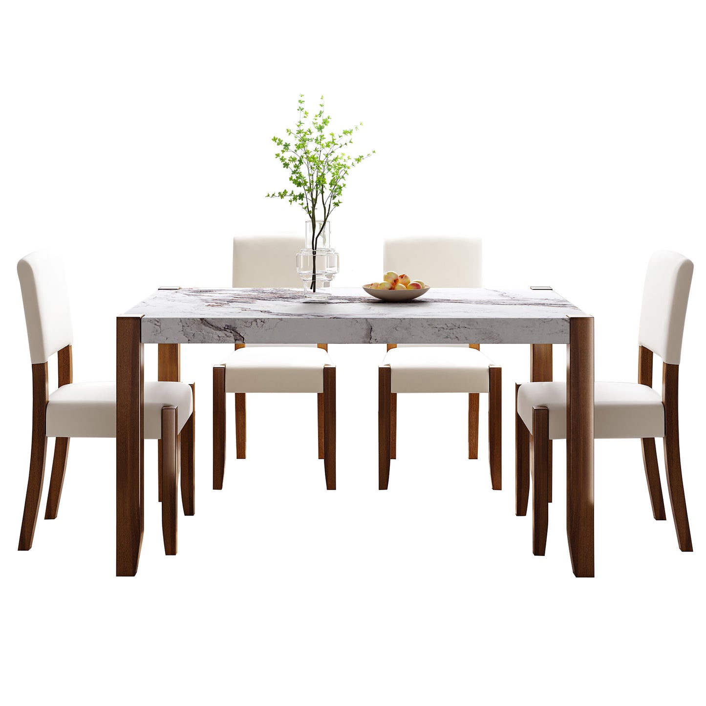 Cleo Modern Marble Dining Set