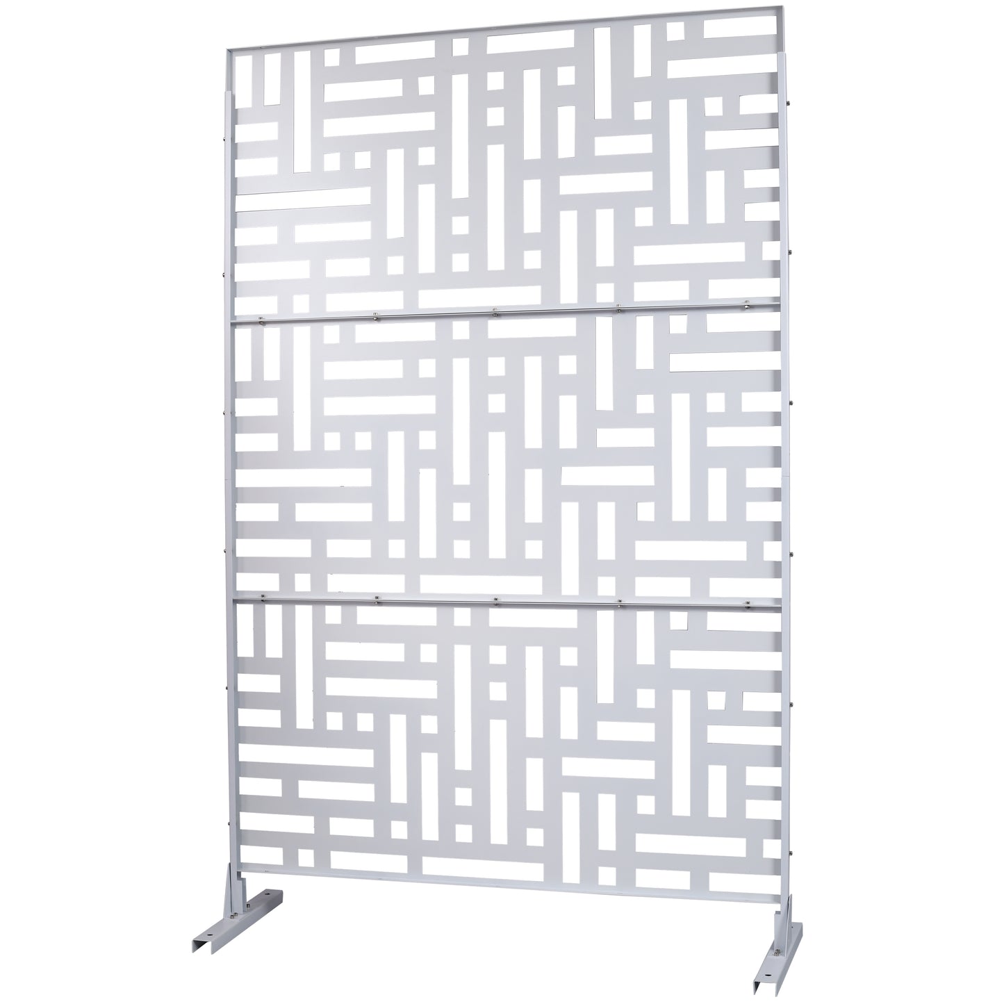 Ghivi Industrial Freestanding Metal Privacy Screen
