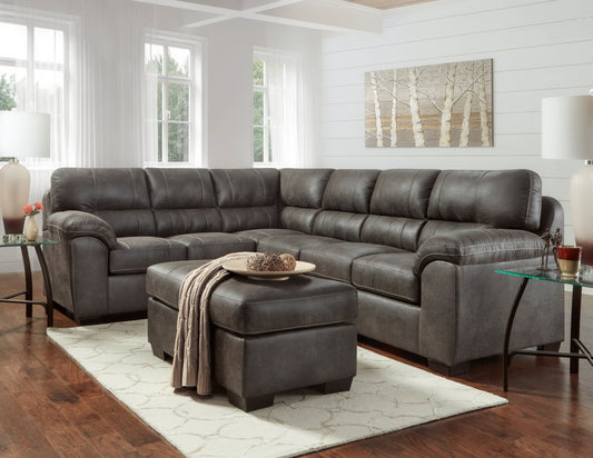 Lula Contemporary Tirana Fabric Pillow-Top Sofa