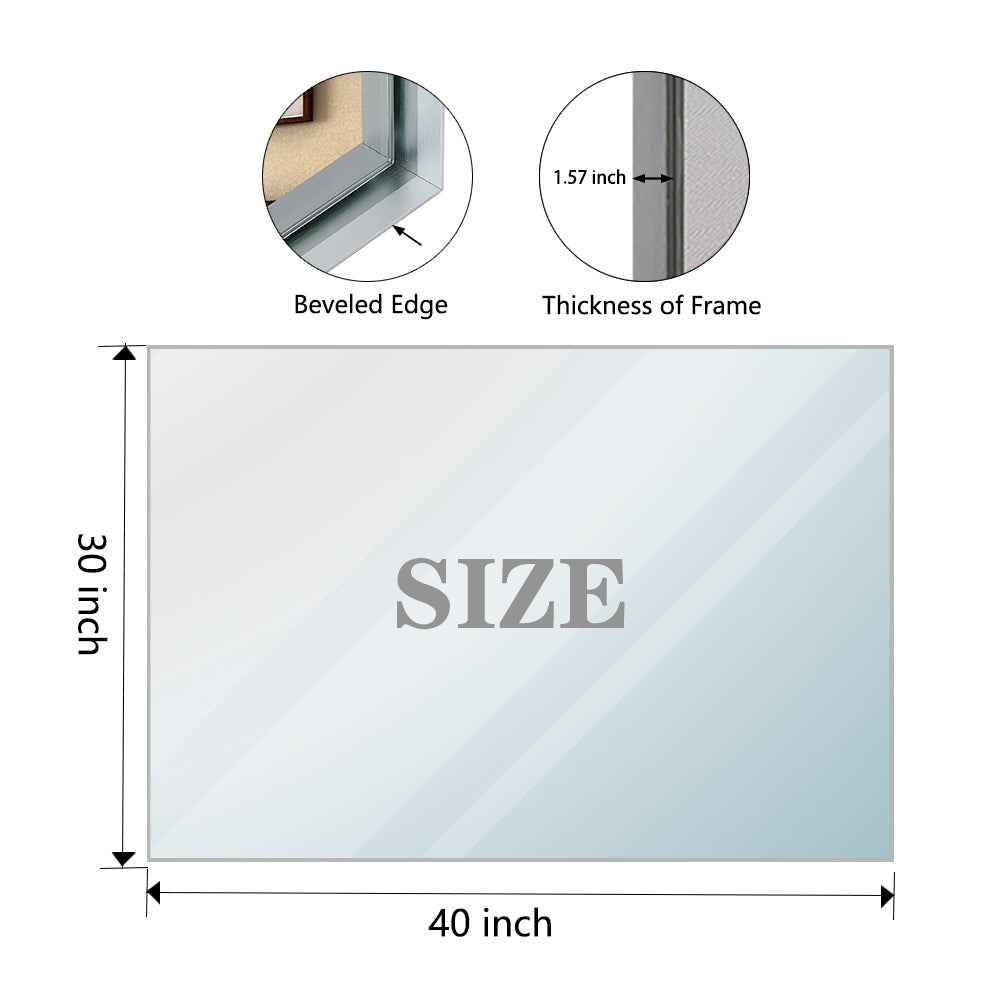 Irvington Modern Beveled Wall Mirror