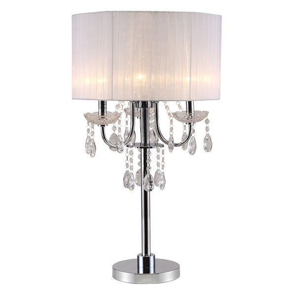 Elmcrest Mid-Century Crystal Table Lamp