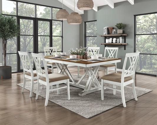 Niles Modern Style 7pc Dining Set with Extension Leaf