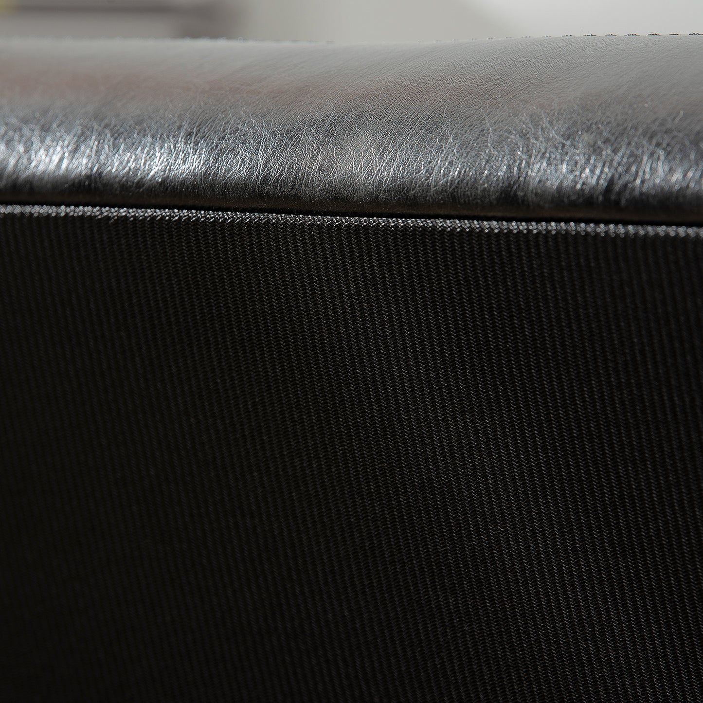 Justo Modern Faux Leather Ottoman