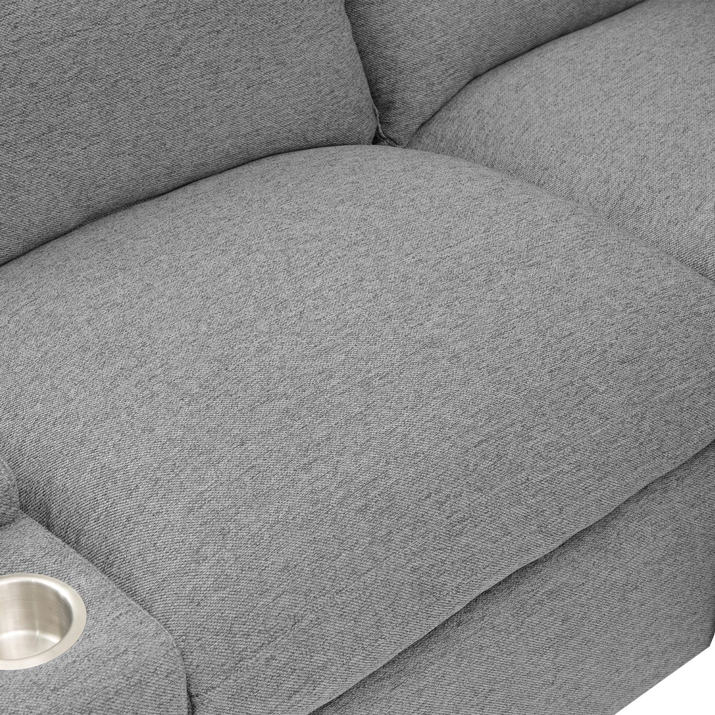 Marcel Contemporary Velvet Recliner Sectional