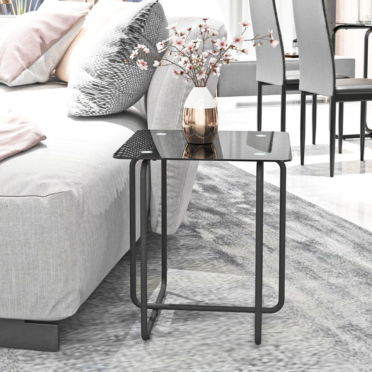 Fitch Modern Tempered Glass Coffee Table