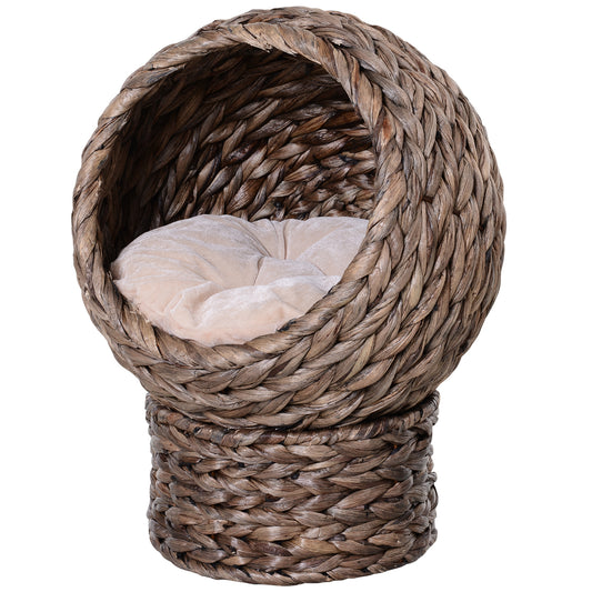 Amity Contemporary Handwoven Elevated Cat Bed