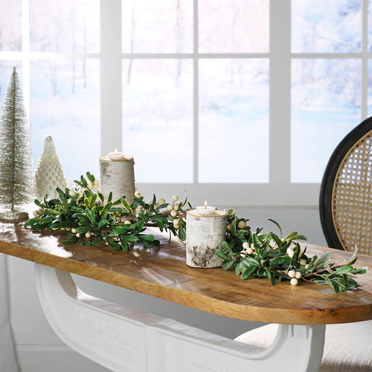 Ghivi Contemporary Snowberry Green Garland 54