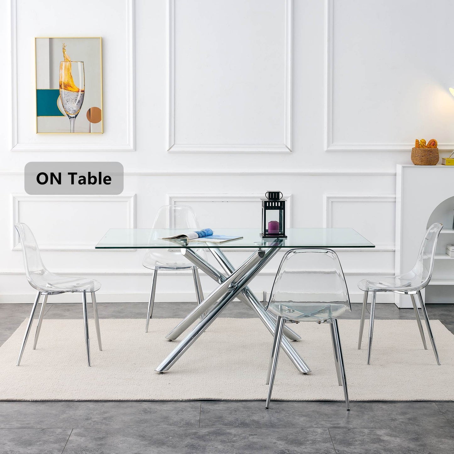 Fitch Contemporary Crystal Dining Chairs