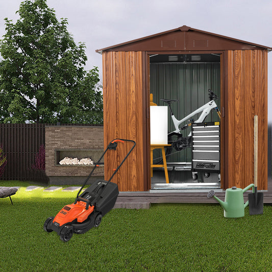 Calista Industrial Outdoor Metal Storage Shed