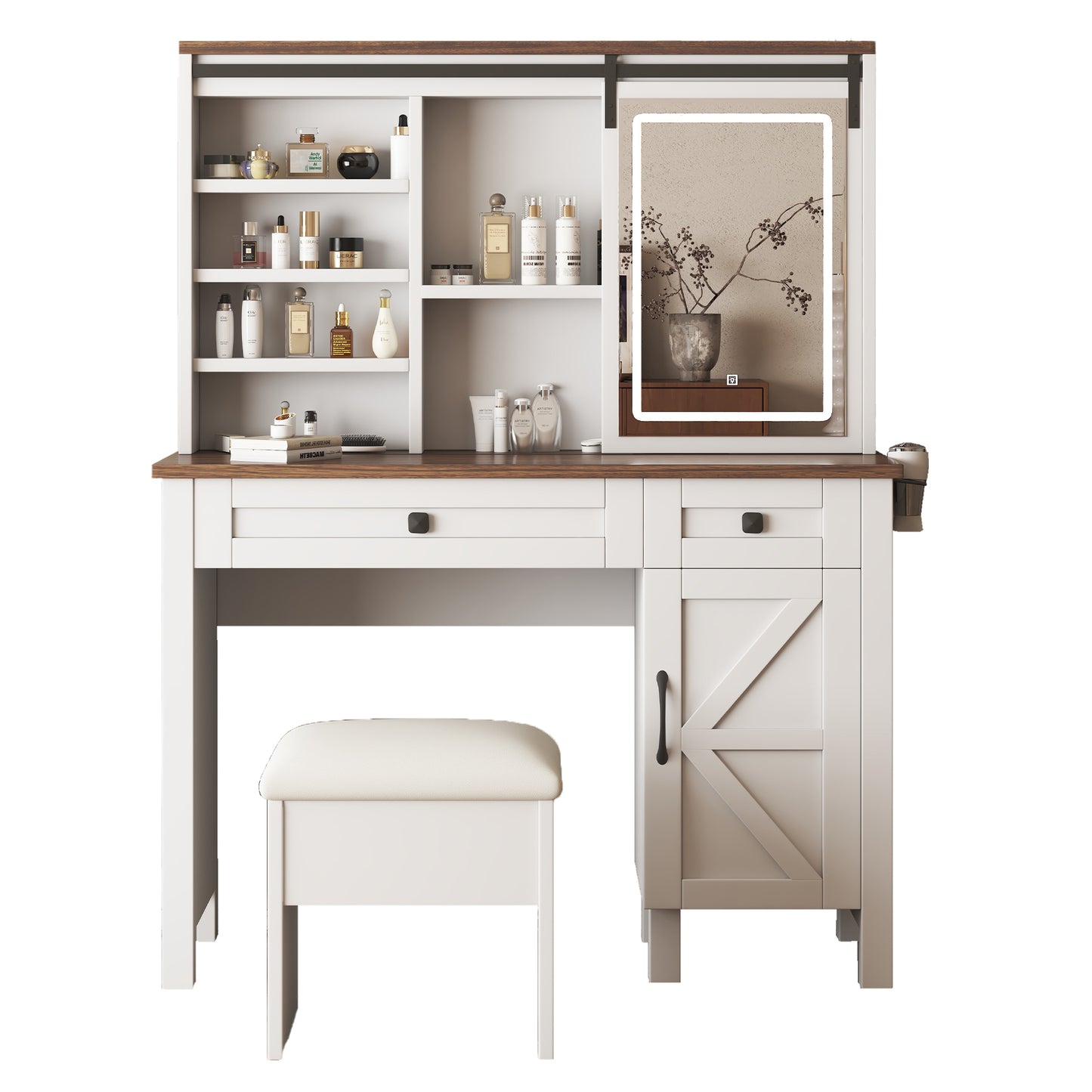 Fremont Craftsman Farmhouse Makeup Vanity Desk