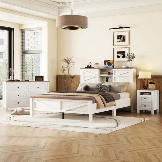 Somerset Craftsman Farmhouse 3-Pieces Bedroom Set