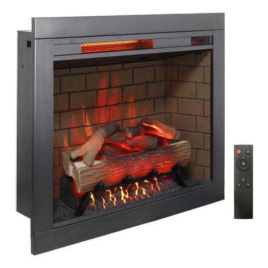 Bartholomew Modern Infrared Smokeless Electric Fireplace