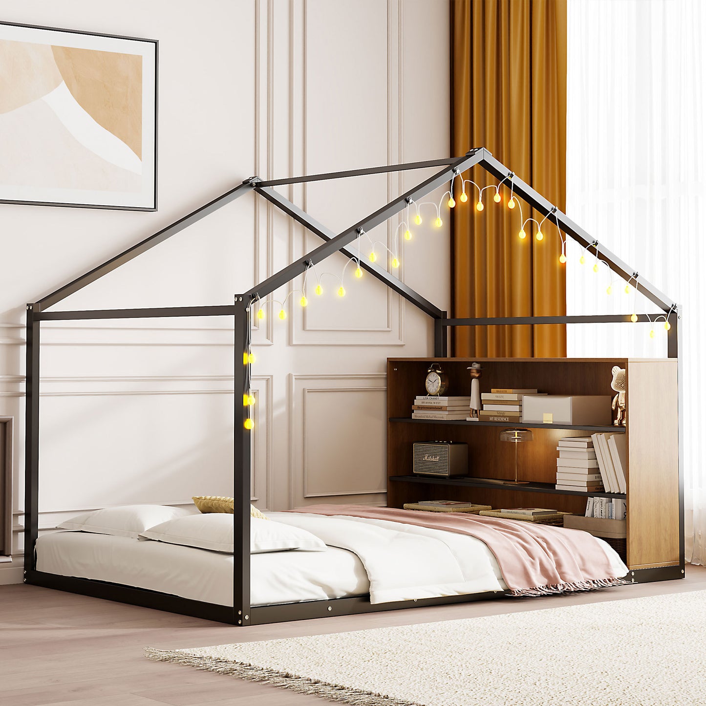 Bartholomew Industrial Metal House Bed Frame