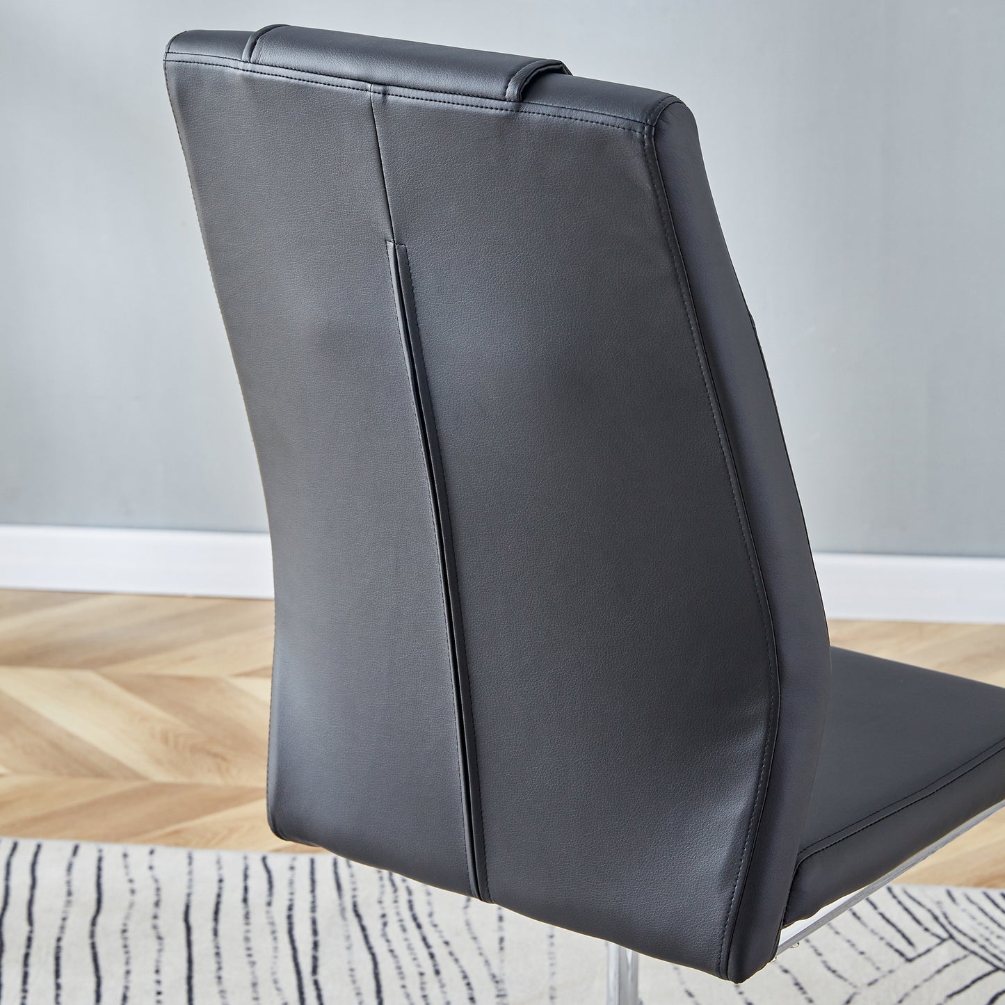 Eda Modern Faux Leather Chairs
