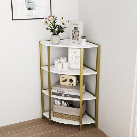 Lula Modern Corner Shelf Stand