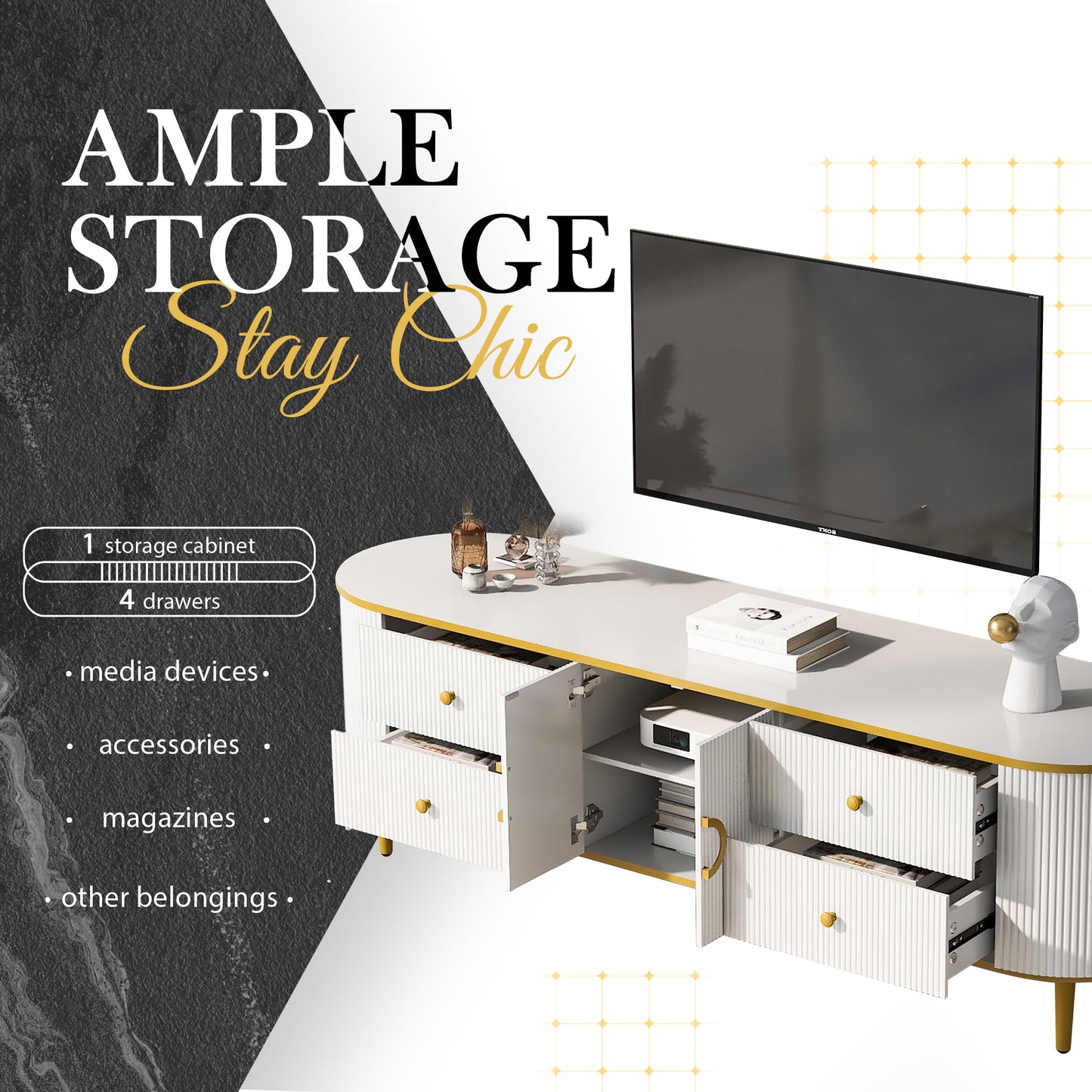 Centerville Modern U-Can TV Stand Cabinet