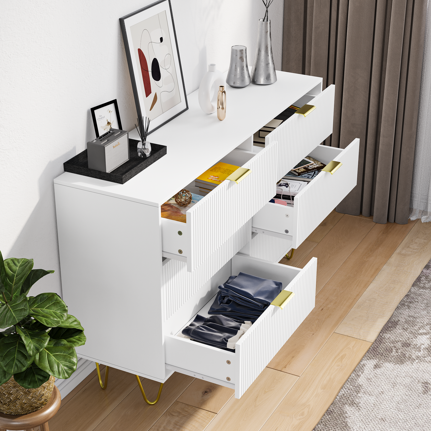 Sonoma Contemporary Velvet Double Dresser