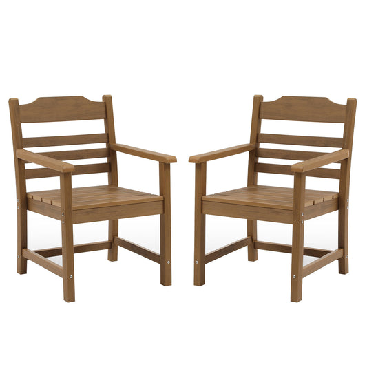 Oakridge Craftsman Teak Armrest Patio Chair