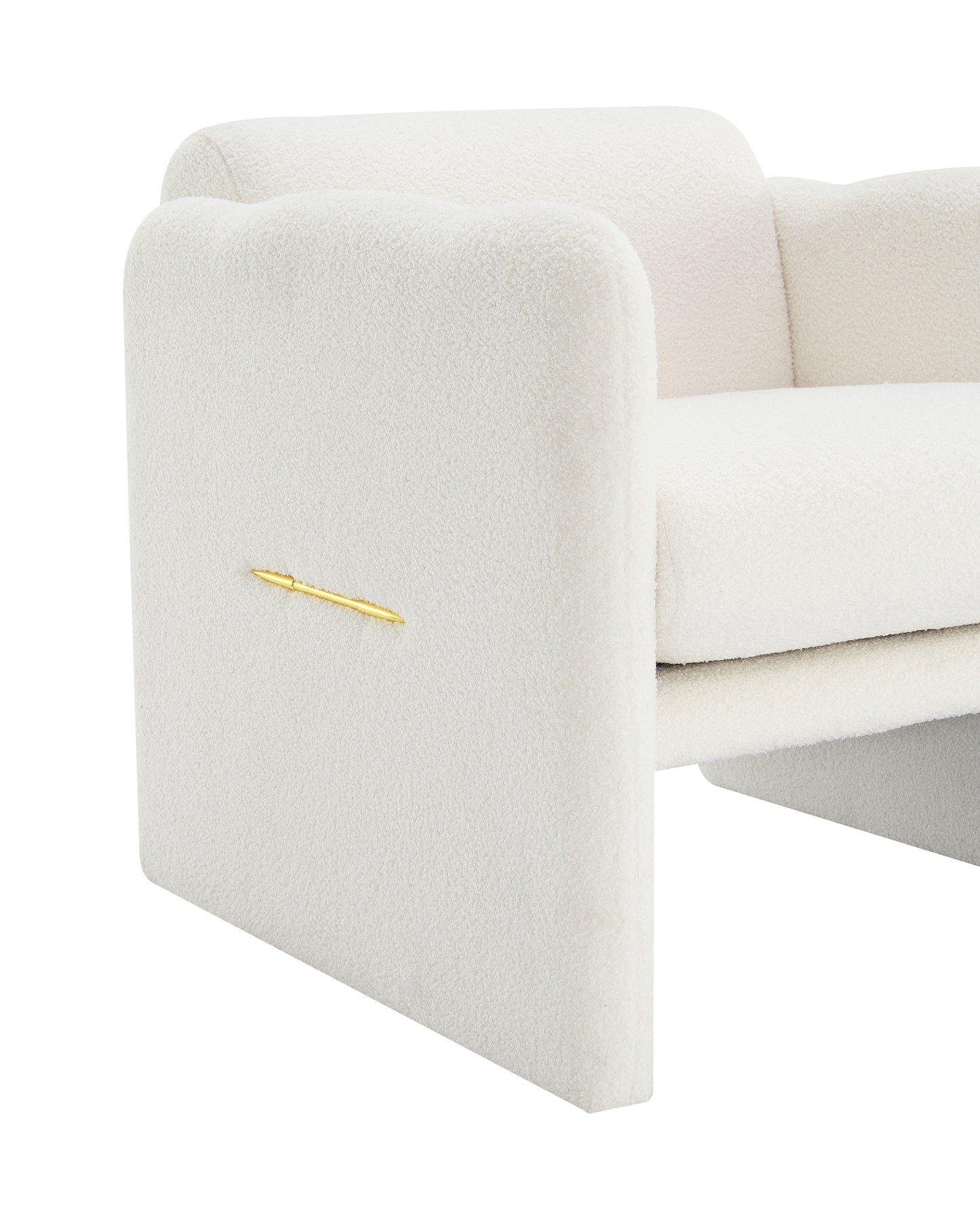 Fremont Contemporary Wave Arm Accent Chair