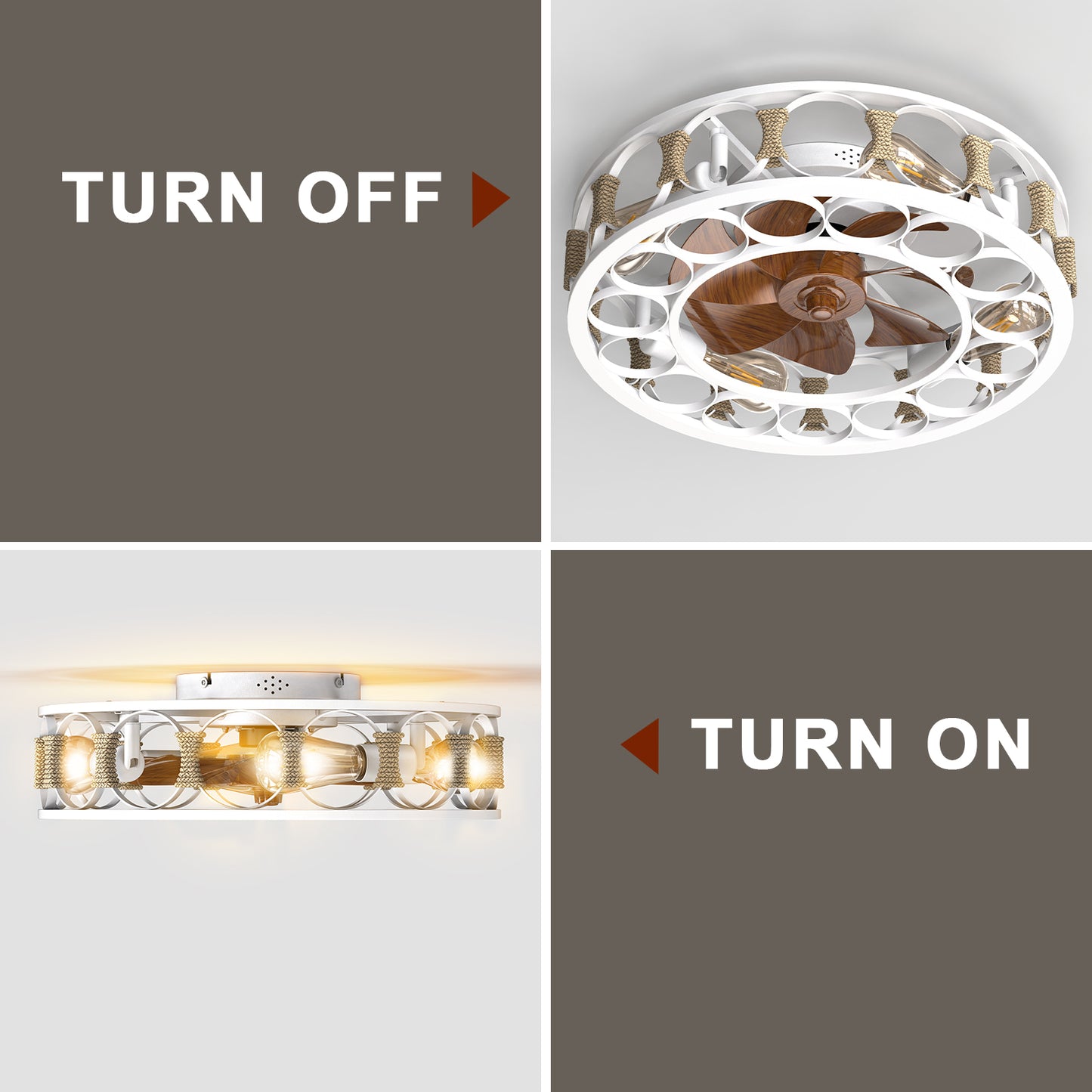 Marcel Modern Caged Ceiling Light