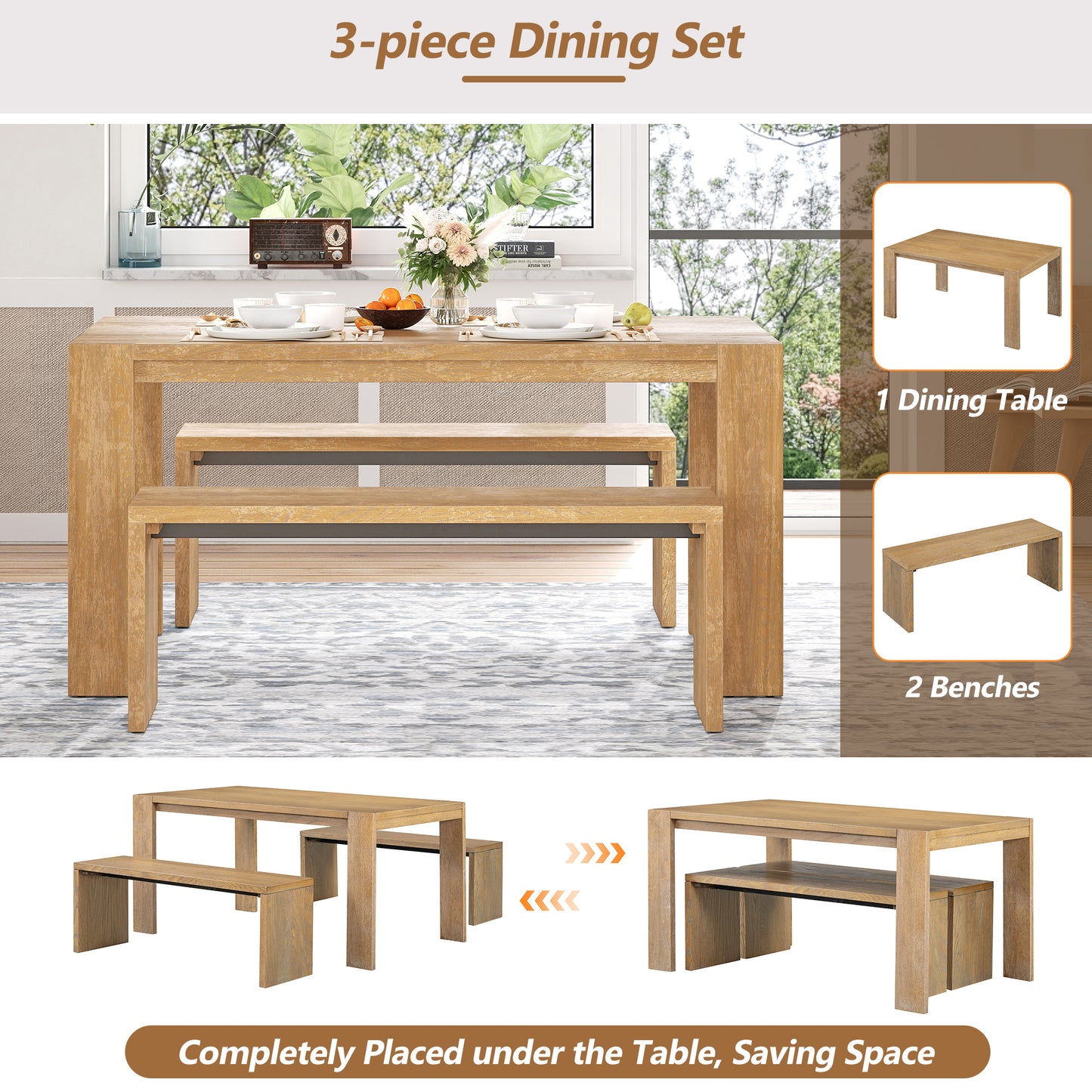 Silverleaf Modern Farmhouse Dining Set