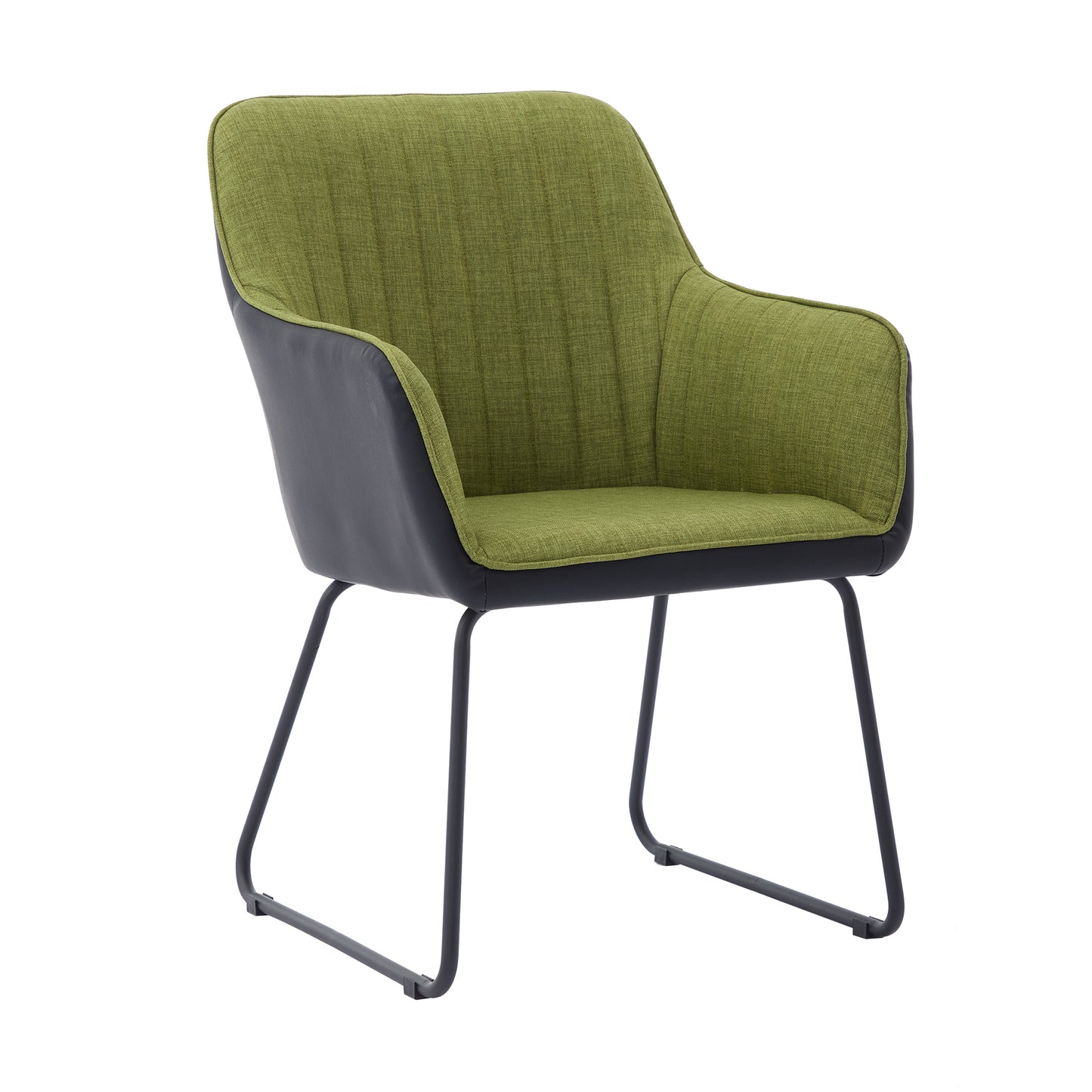 Fitch Modern Green Spliced Dining Chair