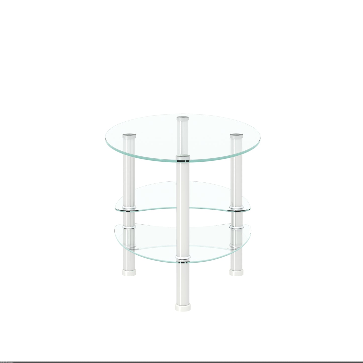 Cleo Modern Elegant Oval Glass Coffee Table