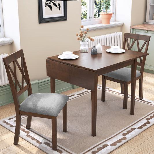 Justo Craftsman 3 Piece Drop Leaf Dining Set