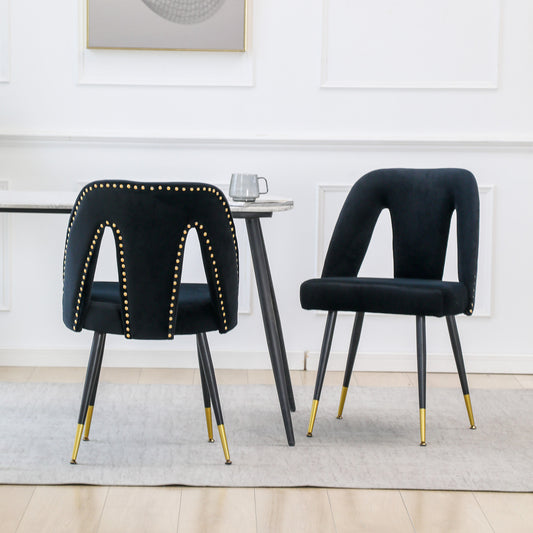 Centerville Contemporary Upholstered Nailheads Dining Chairs