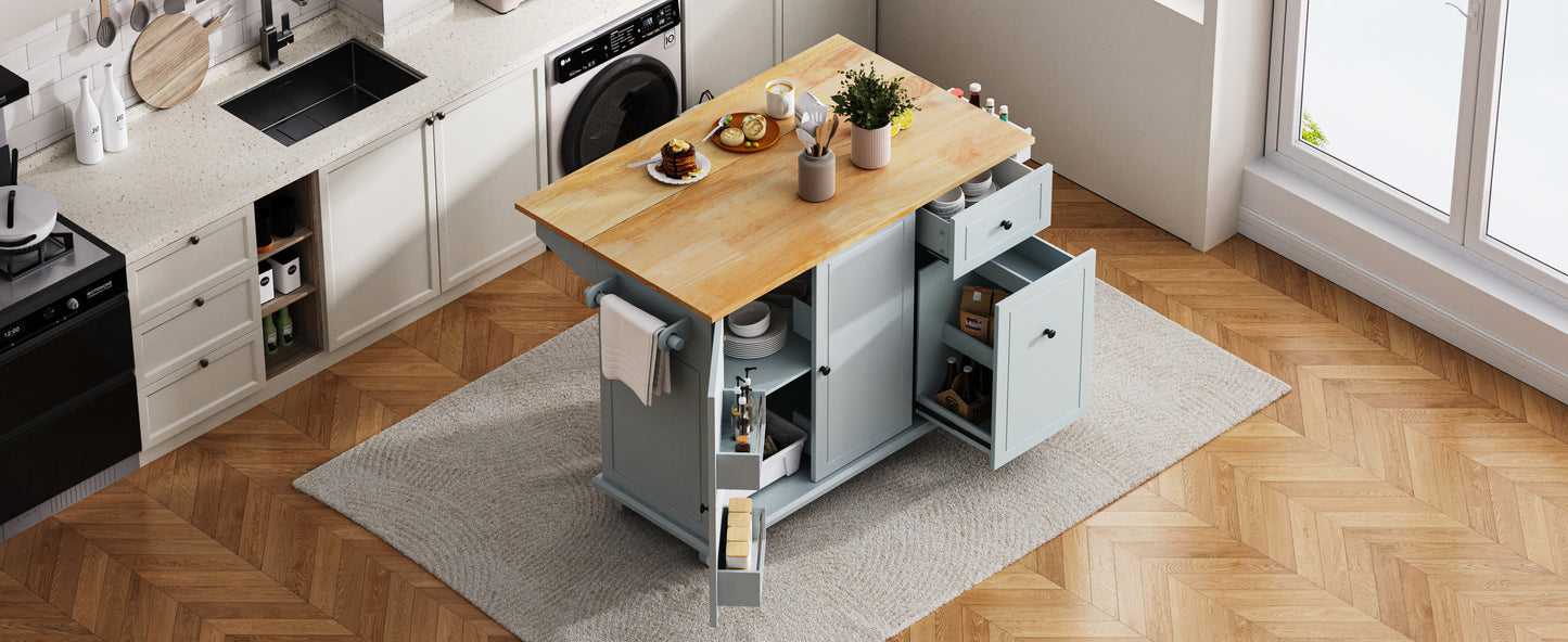 Somerset Modern Rolling Kitchen Cart Organizer