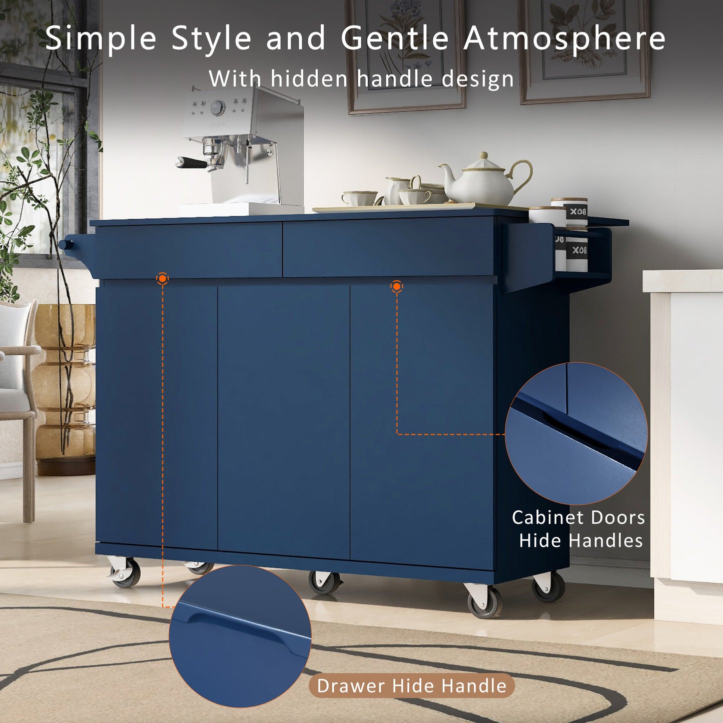 Eda Modern Classic Kitchen Island