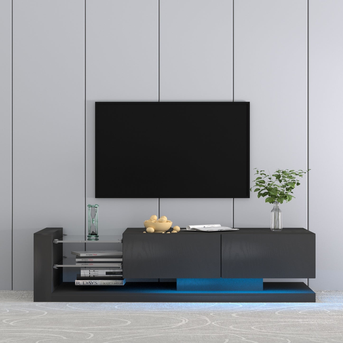 Fremont Modern TV Console with RGB LED Lights