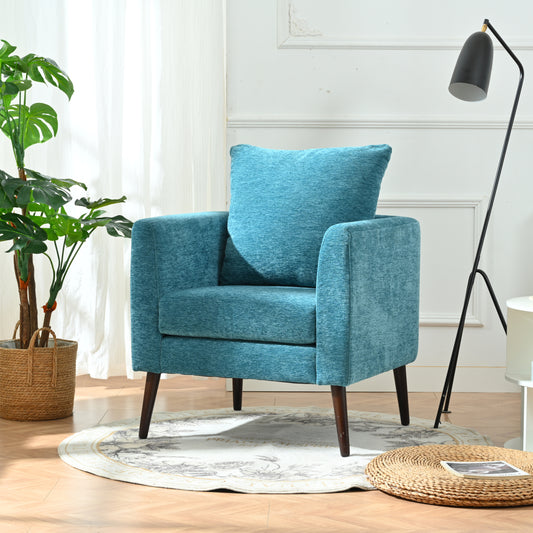 Eda Modern Teal Boucle Chair