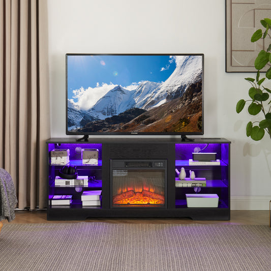 Lula Modern LED Fireplace TV Stand