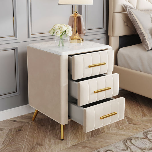 Kingsly Contemporary Elegant Wooden Drawer Nightstand