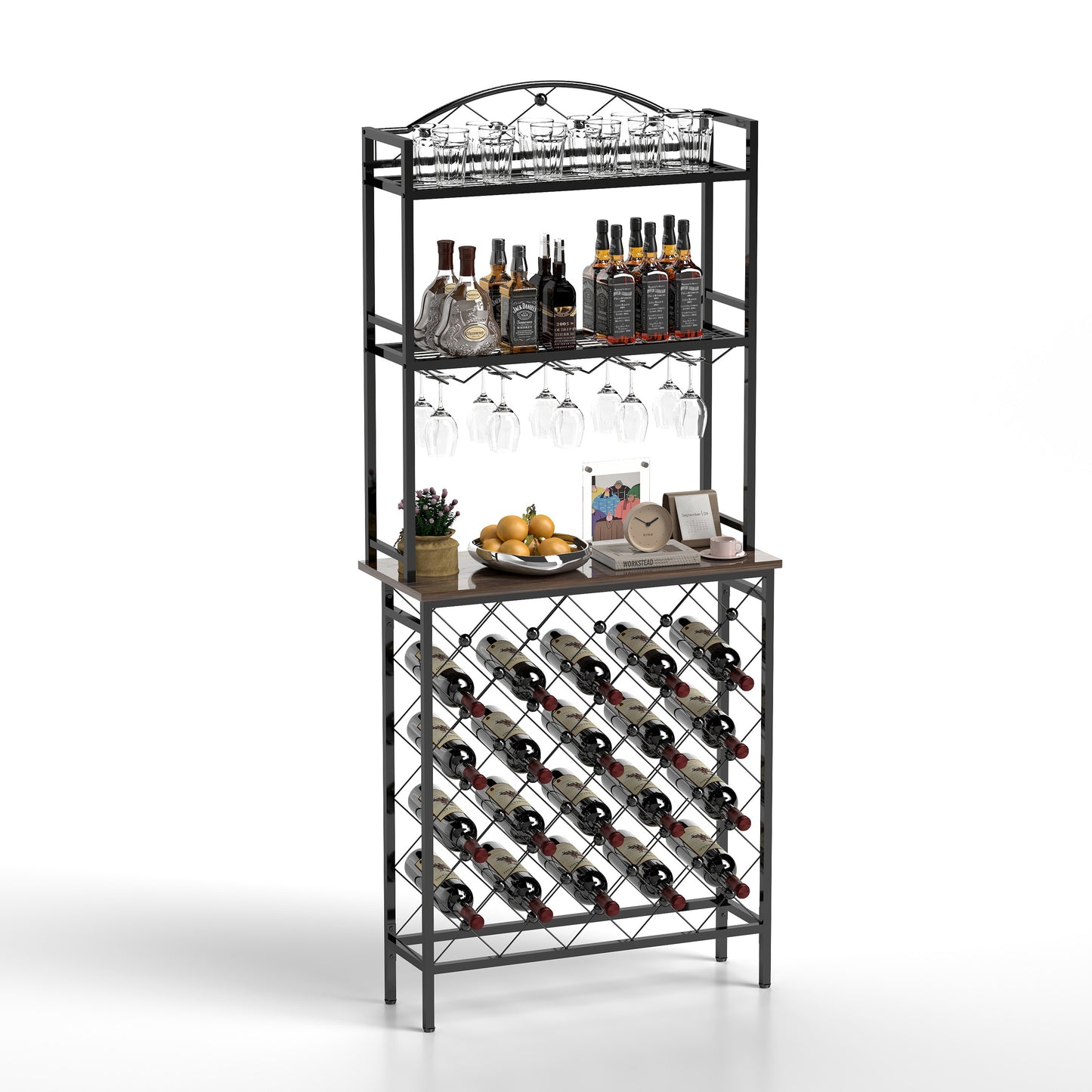 Eda Industrial Metal Wine Rack