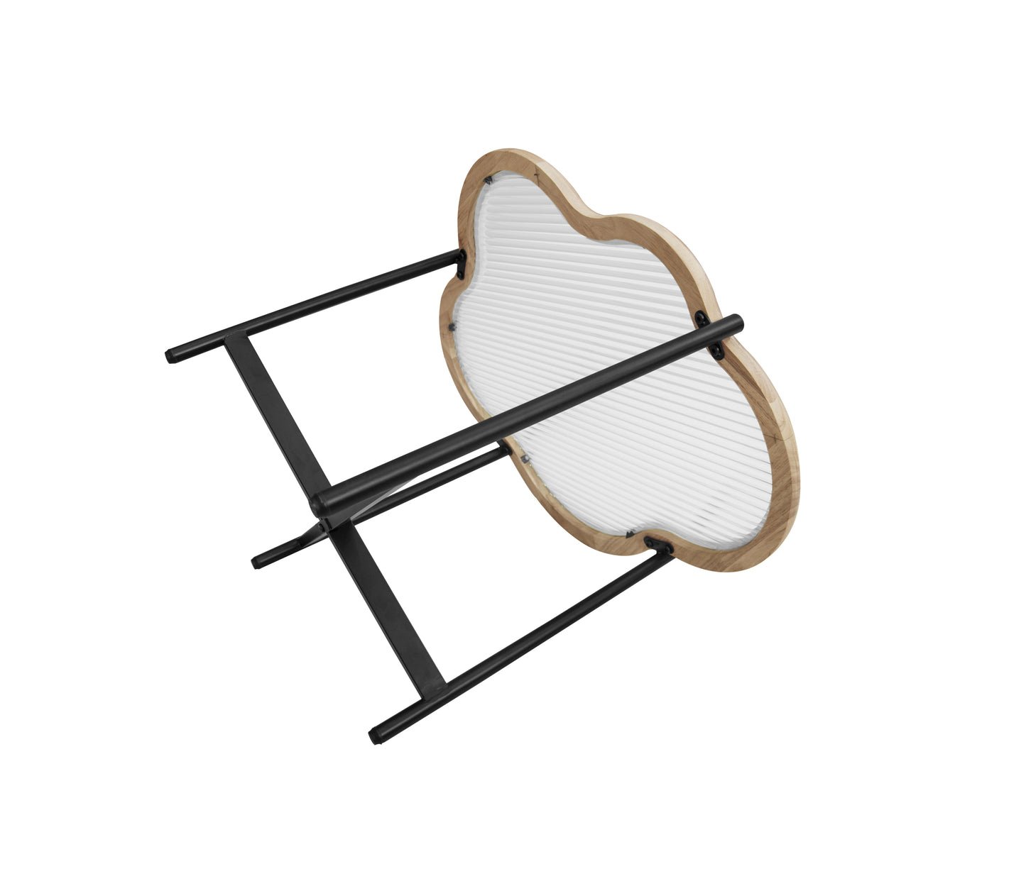 Silverleaf Contemporary Cloud Glass Coffee Table