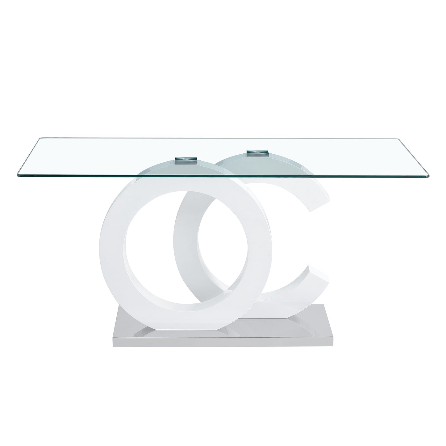 Marites Modern Minimalist Glass Dining Table