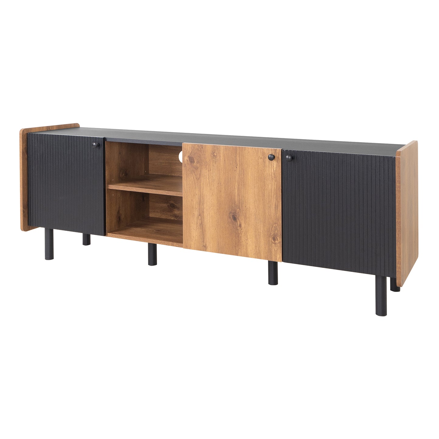 Mission Mid-Century TV Stand Console Table Entertainment